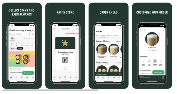 Starbucks app with personalization